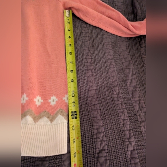 Talbots Fair Isle Style Lambs Wool Blend Sweater Sp - Picture 7 of 9